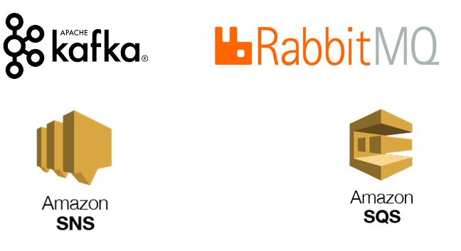 differences between apache kafka vs rabbit mq vs amazon sqs sns