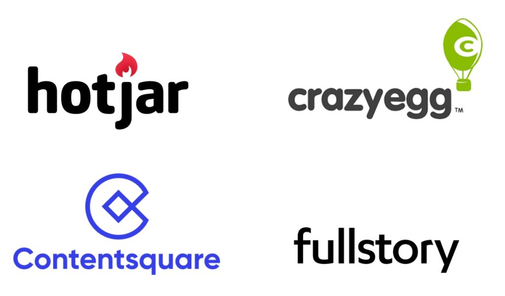 differences hotjar vs crazyegg vs  fullstory vs contentsquare